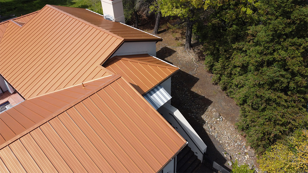new metal roof Installation