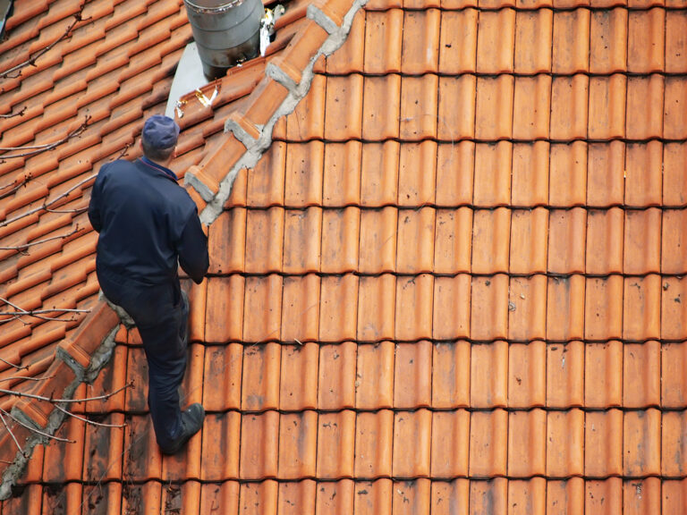 Roofer Doing Roof Maintenance