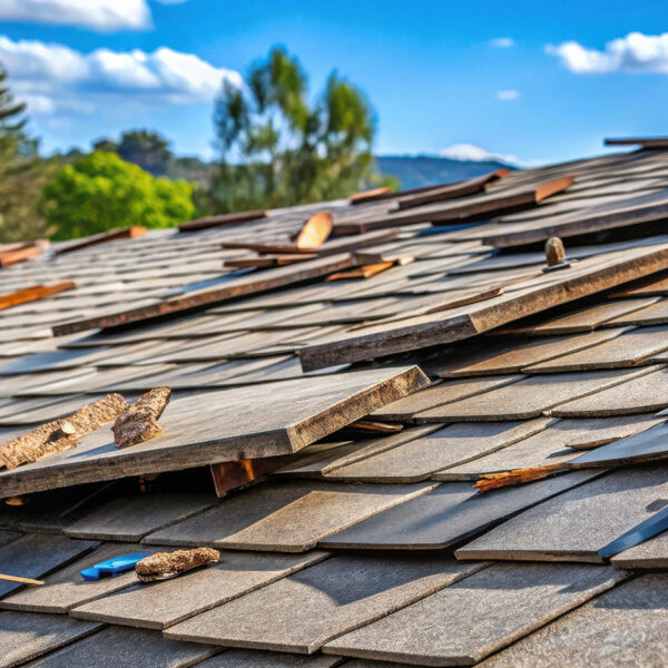 Roof repair needed due to shingle damage