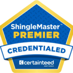 Shingle master premier logo | two rivers roofing, inc certanteed shinglemaster logo